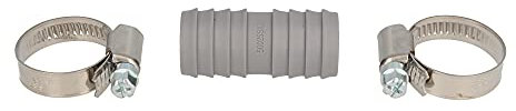 Airfit 50025SK Schlauchkupplung für Ø 19 mm Schlauch mit 2 Schlauchschellen 16-27 mm W2
