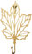 Kleiderhaken Gold, Kleiderhaken Wand Handtuchhaken Vintage Blatt Garderobenhaken Wandhaken dekorative Haken Blattform Metall Kleiderhaken, Gartenhaken Dekorativen Haken für Badezimmer Küche