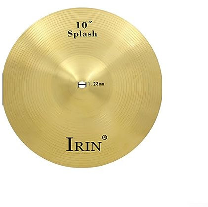 Platillos de latón de percusión Splash Crash Hi-Hat, platillo de tambor de marco para principiantes, jugadores profesionales, 10 pulgadas