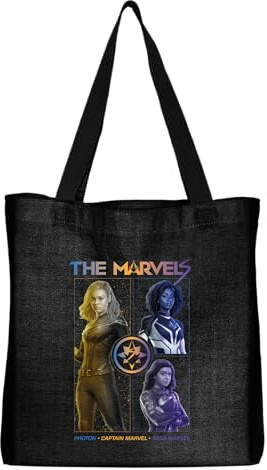 Marvel The BWMAVLSBB010 TOTE Unisex, Schwarz, Größe 38 cmx42 cm, Schwarz, 38 X 42 CM, Utility