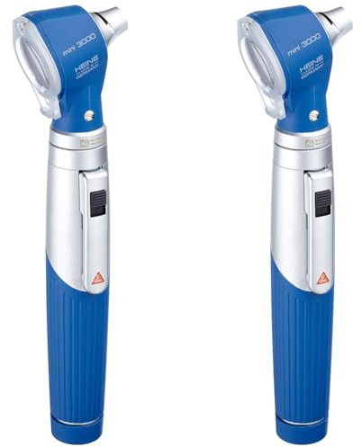 GiMa 31680 Heine Mini 3000 Otoskop, Blau, d-001.70.210 (Packung mit 2)