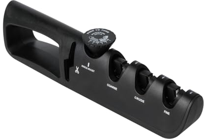 Lhdfyqt Réglable Affuteur Multifonction, 6 Niveaux Affuteur Multifonction, Aiguiseur de Couteaux Manuel, Aiguiseur de Couteaux Professionnel Multifonction, pour la Restauration, le Polissage