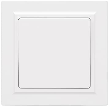 JIMEIDA Interruptor de luz blanco con tacto suave con pinza de conexión, 1 vía, 2 vías, empotrable, interruptor de pared, 10 A, 250 V