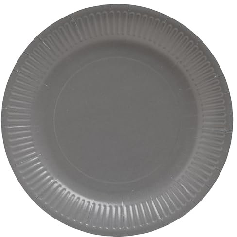 Pro Nappe - Réf. 79218i - 20 Assiettes - diamètre 23 cm - carton - gris