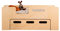 smartwood PIPI L Kinderbett 100x200 mit Lattenrost und Schublade - Holz Kinderbett mit Rusfallschutz für Jungen & Mädchen - Montessori Bett mit Bettkasten und Lattenrost 200x100 cm - Naturalholz