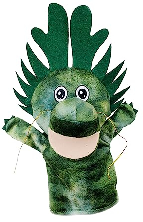 HAWILLOSCH 1stücke Kuschelige Cartoon-Drachen Handpuppe Aus Plüsch Interaktives Eltern-Junge Mädchen Spielzeug Für Junge Mädchen Fördert Fantasie Und Gemeinsame Erlebnisse Waschbar Für