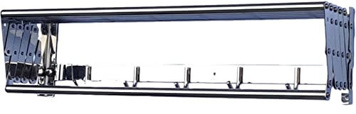 RAPGACBQ Estante para secador de Ropa Plegable montado en la Pared - Rejilla de Secado de Ropa retráctil Extensible Tendedero para Ropa Tendedero Ganchos para Toallas Interiores