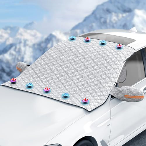 TgGreat Windschutzscheibenabdeckung Für Sko-da Octavia 2021-2023 2024 2025, Frontscheibenabdeckung Auto, Abdeckung Windschutzscheibe Winter, Für Gegen Schnee EIS Frost Staub Uv