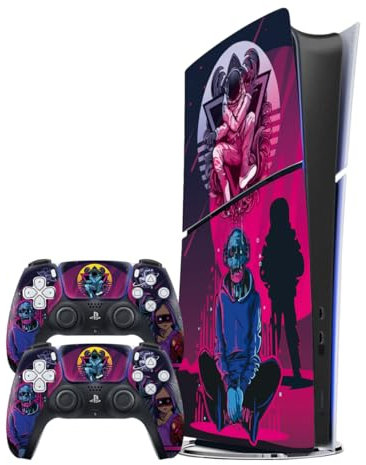 Pellicola in vinile per PS5 (Slim) Digital Bundle - Decalcomanie premium 3M™ per console e controller | Senza bolle, resistente ai graffi, facile applicazione, rimozione senza residui | Skin di gioco