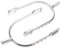 Holibanna Sporn Englische Sporenriemen Englische Schabracken Reitsport Bling Sporn Reiten Bling Sporn Strass Sporn Funkelnder Sporn Kristall Sporn Silberne Zinklegierung