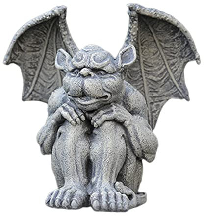 Gartenfigur Wasserspeier, Hofdekoration, Skulptur, 17 x 12 x 17 cm