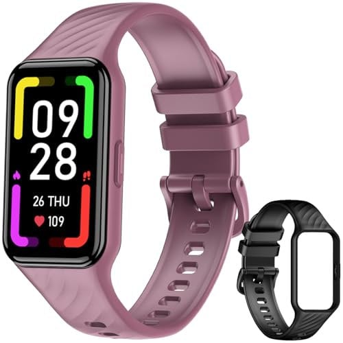 Blackview Montre Connectée Femme Homme, Bracelet Connecté,Écran 1,47'' autonomie de 20 Jours, Surveillance Santé,Analyse du Sommeil, 120 Modes Sportifs, Étanchéité 5ATM, iOS/Android(Violet)