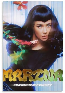 YRUAWRH Marina Diamandis Poster, Wandkunst, ästhetisches Cover, Leinwand, Vintage-Poster, dekoratives Gemälde für Schlafzimmer, Wohnzimmer, 20 x 30 cm, ungerahmt, 15