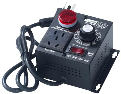 Variateur de ventilateur industriel avec affichage numérique, contrôleur de vitesse du moteur AC 2000 W, régulateur de température avec tension réglable