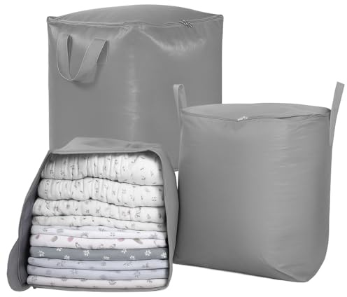 3-Pack 240l Large Moving Bags – Heavy Duty Waterproof Removal Bag with Double Zip Pulls,Ideal for Moving, College Dorms, Loft Storage, Camping,Toys or Holiday Decorations