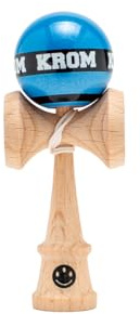 KROM Kendama MIKRO Dunkelblau – Mini Kendama aus Buchenholz – Voll spielbar – Taschenformat – Für Anfänger & Profis