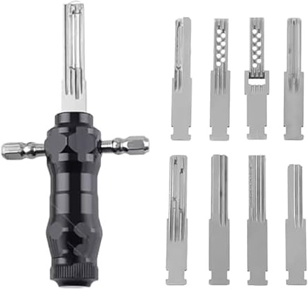 Tubular Lock Pick Set: 9-in-1 Precision Unlocking Tool for Locksmiths, Fits Most TubularLocks (1set)