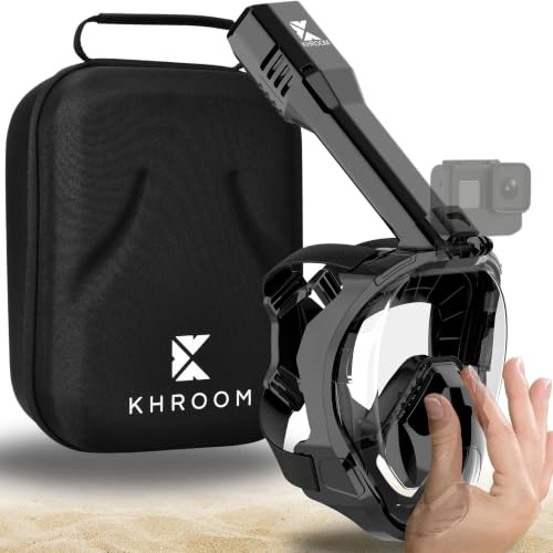 Khroom Schnorchelmaske mit Druckausgleich Erwachsene Seaview Pro Plus L/XL