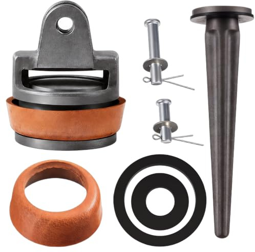 Ersatzkolben für Schwengelpumpen Typ 75 | mit Ledermanschette Nasenstechventil Bolzen Satz Kolben Komplett Für Wasserpumpen, Gartenpumpe und Handpumpen