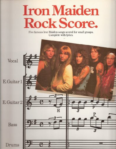 Iron Maiden rock score: [five famous Iron Maiden songs scored for small groups]