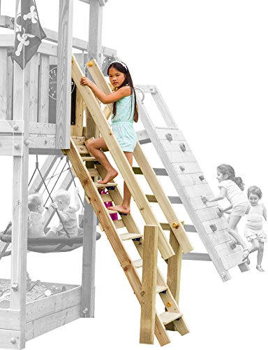 Demmelhuber Blue Rabbit 2.0 Anbaumodul Treppe @Steps für Spieltürme Leiter Spielturm Zubehör