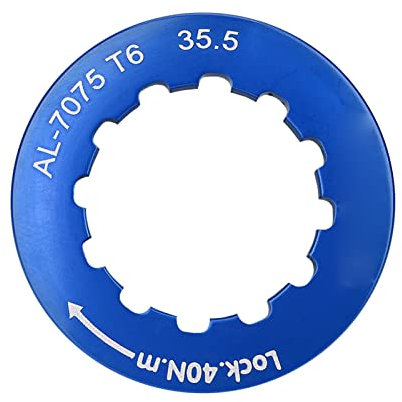 Kassetten Sicherungsring, Fahrradfestes Schwungrad Kassetten Lockring Fahrradzubehör(Blau)