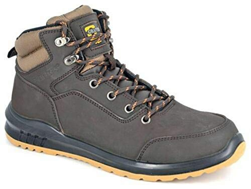 Grafters M513B Unisex Safety Boots Brown