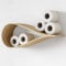 Wand Klopapier Stauraum in einzigartiger Holz Tropfenform, Leicht zu montierender Toilettenpapierhalter hängende Aufbewahrung mehrere Rollen, verbessert Organisation und Design in jedem Badezimmer
