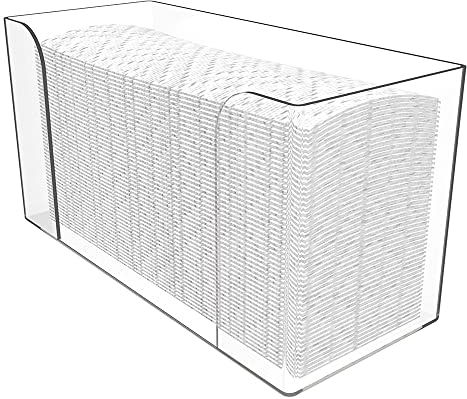 Papierhandtuchhalter Acryl Papierhandtücher Spender, Taschentücher Box Spender, Handtuchspender für Papierhandtücher, Transparent Kosmetiktücherboxen, Taschentuchbox Papier Handtuch Spender