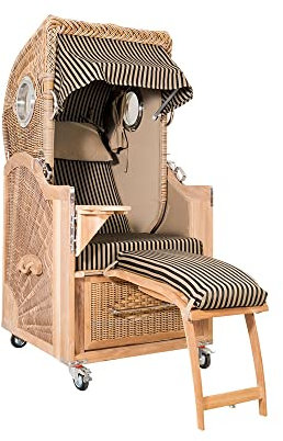 Strandkorb Kampen Spezial Single Banana Set 42 inkl. Industrierollen