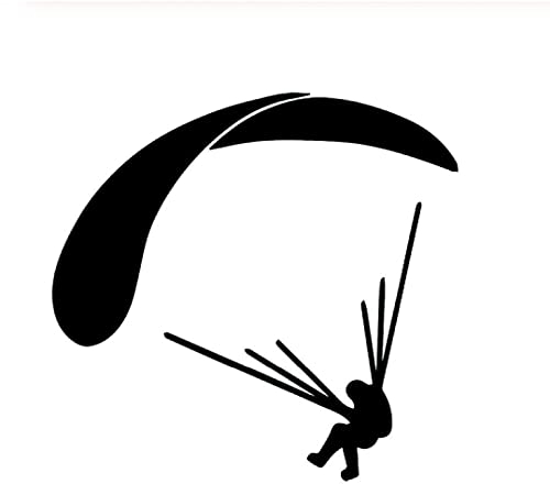 MACMRD Auto Aufkleber 17 * 14 cm Lustige Paragliding Auto Aufkleber Autos Motorräder Vinyl Aufkleber