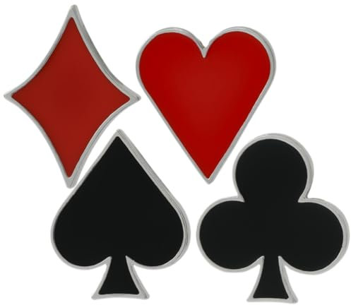 CALLARON 4stücke Teiliges Poker Broschen Ästhetische Anstecknadeln Für Kleidung Rucksack Und Hüte Lapel- Für Kleider Schals Und Mehr Für Kreative Outfits