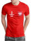 Polen T-Shirt „EM 2024“ Polska Trikot Fußball Shirt Herren Damen Unisex Europameisterschaft - personalisiert mit Zahl & Namen - Fanartikel Fan-Outfit, Rot, Gr. L