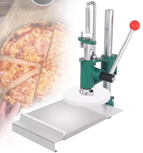 Gewerbliche Maschine, manuelle Teigpresse, Edelstahl-Teig-Pizza-Pressplatte, Teigglättungsmaschine für Kuchen, Pizza, Gebäck, Brotbackautomat, privater gewerblicher Gebrauch, Dicke