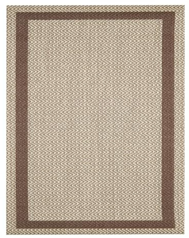 DECASATEXTIL - Alfombra Vinilica - Alfombra Salon Cocina - Antideslizante Resistente, Impermeable, Lavable - Compatible con Robot Aspirador - Variedad de Tamaños y Diseños(67cm x 200cm Trenza- TOFEE)
