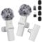 OSA Micrófono de Solapa inalámbrico USB-C para iOS/Android/PC/computadora portátil, micrófono inalámbrico para transmisión en Vivo, Vlogs, Youtube, micrófono con Clip Plug-Play, Color Blanco