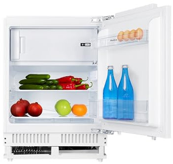 Amica UKSX 361 911 / Unterbau-Kühlschrank mit Gefrierfach / 820 mm Nische/Festtür-Technik/elektronische Steuerung/Inverter-Motor
