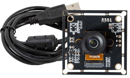 Arducam 120fps Monochrome Global Shutter USB Camera Module, 800P High Speed UVC Webcam with 130°D Wide Angle M12 Lens, for PC, Laptop, Android Devices & Raspberry Pi