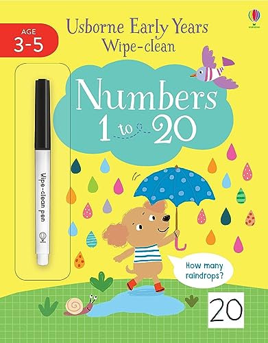 Early Years Wipe-Clean Numbers 1 to 20 (Usborne Early Years Wipe-clean)