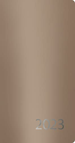 Agenda Metallic roségold M 2023: Terminplaner oder Terminkalender als Ringbuch mit Wochenkalender, Gummiband und Jahresplaner 2023/2024; 9,5 x 17cm