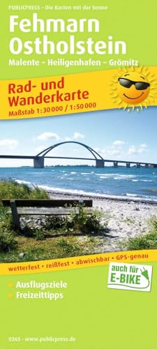 Publicpress Rad- und Wanderkarte Fehmarn, Ostholstein, Malente, Heiligenhafen, Grömitz 1:50.000: Rad- und Wanderkarte mit Ausflugszielen, Einkehr- & ... 1:30000/1:50000 (Rad- und Wanderkarte: RuWK)
