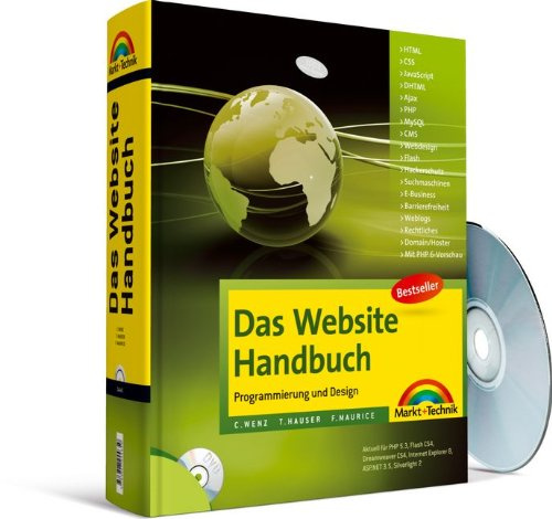 Das Website Handbuch - aktualisierte Ausgabe: Programmierung und Design (Kompendium / Handbuch)