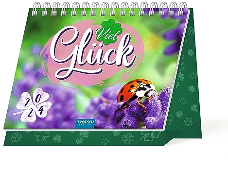 Trötsch Aufstellkalender Viel Glück 2024: Aufstellkalender Tischkalender