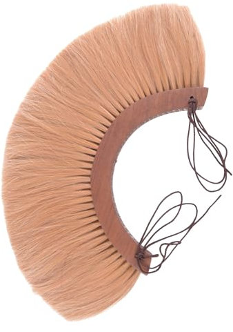 Battle-Merchant Römischer Helmbusch aus Holz, Crista, Rot oder Blond LARP Wikinger Mittelalter (Blond)
