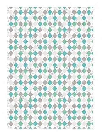 Ursus Fotokarton für Konfirmation / Kommunion, Serie Jesus Aqua, Religion Motiv 01 , 25 Blatt