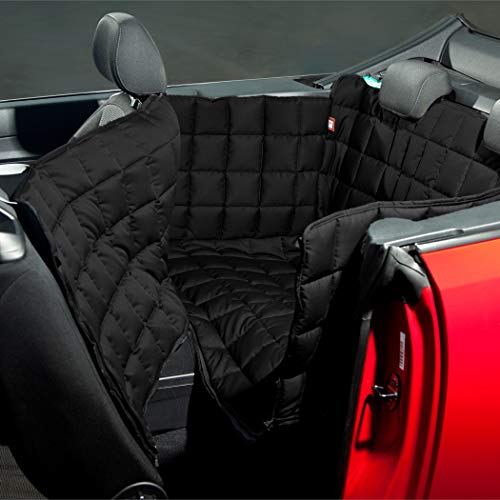 Doctor Bark gepolsterte Cabrio Autoschondecke mit All-Side Rückbank-Schutz, für alle Cabrios und Coupés, M Schwarz