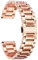 BINLUN Stainless Steel Watch Bands 12mm-24mm Replacement Smart Watch Straps with Straight&Curved Ends Universal fit for Samsung Galaxy Watch 6/5/4/3,Fit for Garmin Watch(Rose-Gold,12mm)