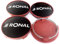 4X Original RONAL 62,2mm Nabendeckel Nabenkappe Schwarz Hochglanz Rand Rot Center Cap Deckel Felgendeckel