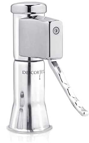 Descorjet® - Ouvre de bouchons bouteilles champagne original. accessoire professionnel pour creuser, idéal pour votre cuisine. étillantes corps en acier inoxydable baigné d'or (Descorjet® Silver)