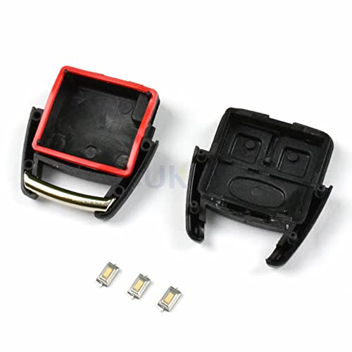 XUKEY 3 Tasten Autoschlüssel Ersatz Fernbedienung Gehäuse Gehäuse für Opel Astra G Zafira A Vectra Gehäuse Schlüssel Reparatur Kit mit Mikroschalter